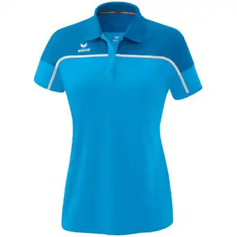 Intersport ERIMA Damen Polo CHANGE poloshirt function curacao/mykonos/white 44 Angebot