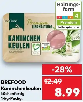 Kaufland BREFOOD Kaninchenkeulen 1-kg-Packg. Angebot