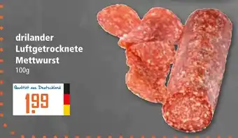 Klaas und Kock drilander Luftgetrocknete Mettwurst 100g Angebot