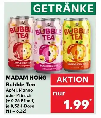 Kaufland MADAM HONG Bubble Tea 0,32 g Dose Angebot