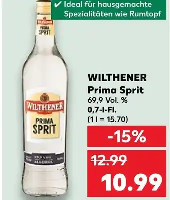 Kaufland WILTHENER Prima Sprit 0,7 l Fl. Angebot