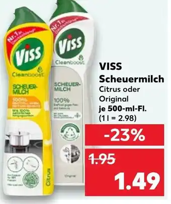 Kaufland VISS Scheuermilch 500 ml Fl. Angebot