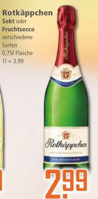 Klaas und Kock Rotkäppchen Sekt oder Fruchtsecco verschiedene Sorten 750ml Angebot