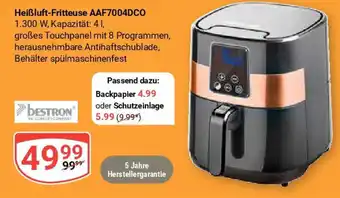 Globus bestron Heißluft-Fritteuse AAF7004DCO Angebot