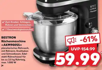 Kaufland BESTRON Küchenmaschine AKM900SS Angebot