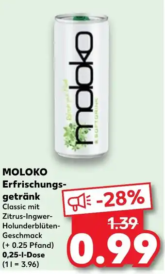 Kaufland MOLOKO Erfrischungs- getränk 0,25 l Dose Angebot