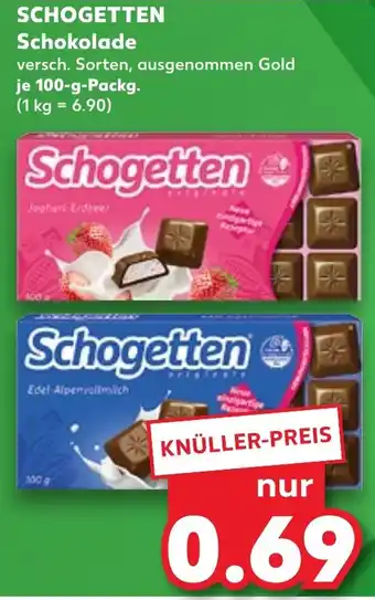 Kaufland SCHOGETTEN Schokolade 100-g-Packg. Angebot