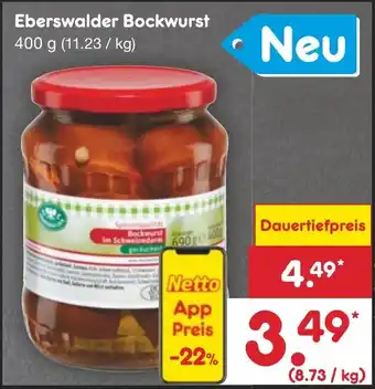 Netto Marken-Discount Eberswalder Bockwurst 400 g Angebot