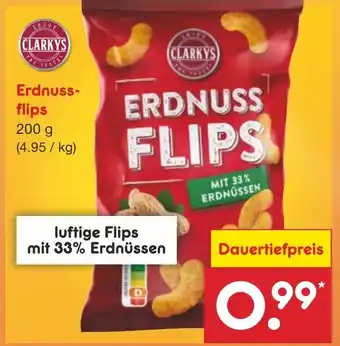 Netto Marken-Discount CLARKYS ERDNUSS flips 200 g Angebot