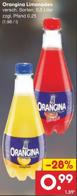 Netto Marken-Discount Orangina Limonaden 0.25 Liter Angebot