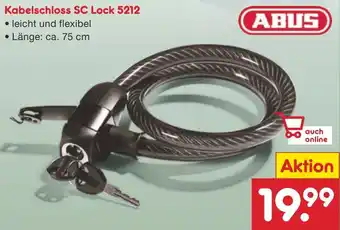 Netto Marken-Discount ABUS Kabelschloss SC Lock 5212 Angebot