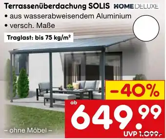 Netto Marken-Discount HOME DELUXE Terrassenüberdachung SOLIS Angebot