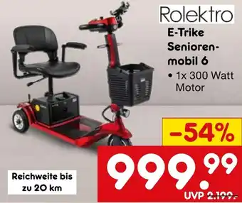 Netto Marken-Discount Rolektro E-Trike Seniorenmobil 6 Angebot