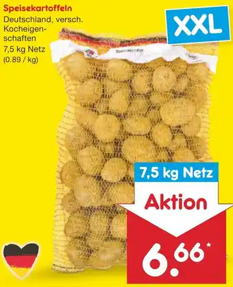 Netto Marken-Discount Speisekartoffeln 7,5 kg Netz Angebot