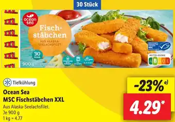 Lidl Ocean Sea MSC Fischstäbchen XXL 900 g Angebot