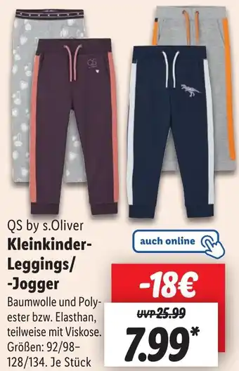 Lidl QS by s.Oliver Kleinkinder Leggings/ Jogger Angebot