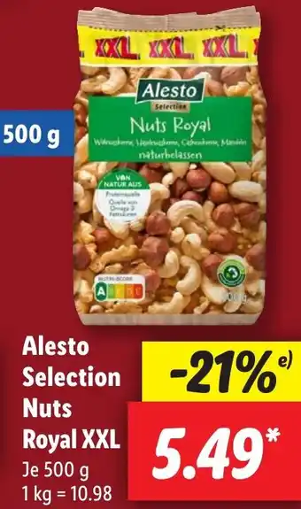 Lidl Alesto Selection Nuts Royal XXL 500 g Angebot