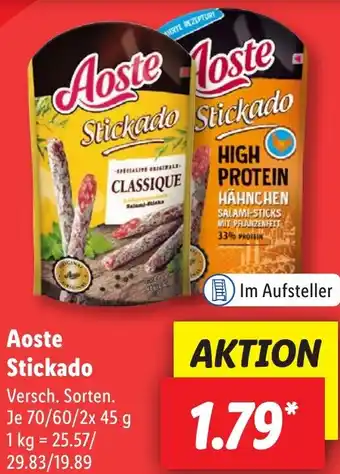 Lidl Aoste Stickado 70/60/2x45 g Angebot