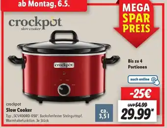 Lidl crockpot Slow Cooker „SCV400RD-050" Angebot