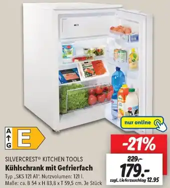 Lidl SILVERCREST KITCHEN TOOLS Kühlschrank mit Gefrierfach Angebot