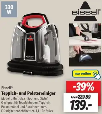 Lidl Bissell Teppich und Polsterreiniger Angebot