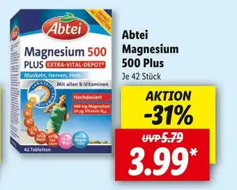 Lidl Abtei magnesium 500 plus Angebot