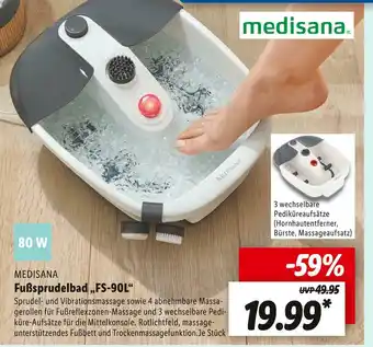 Lidl Medisana fußsprudelbad „fs-90l“ Angebot