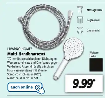 Lidl Livarno home multi-handbrauseset Angebot