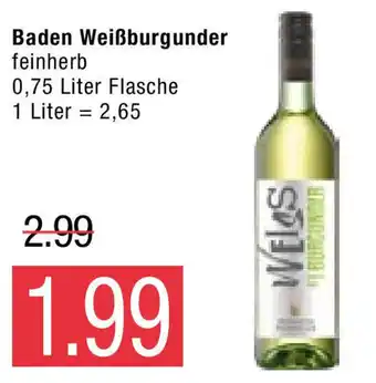 Marktkauf Baden Weißburgunder 0,75L Angebot