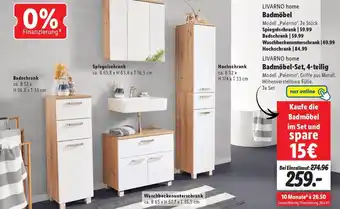 Lidl LIVARNO home Badmöbel Angebot