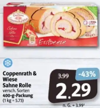 Markant Markt Coppenrath & Wiese Sahne Rolle 400 g Packung Angebot