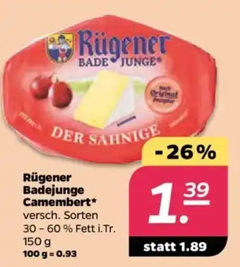 NETTO Rügener Badejunge Camembert 150g Angebot