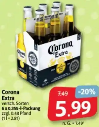 Markant Markt Corona Extra 6 x 0,355 L-Packung Angebot