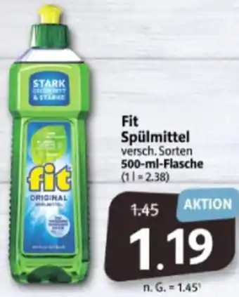 Markant Markt Fit Spülmittel 500 ml Flasche Angebot