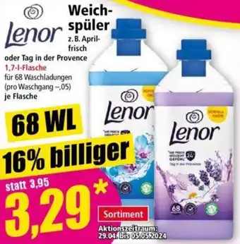 Norma Lenor Weichspüler 68 WL Angebot