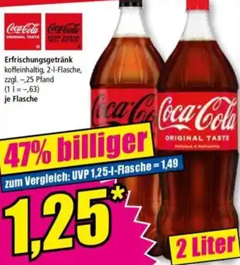 Norma Coca-Cola Erfrischungsgetränk 2 Liter Angebot