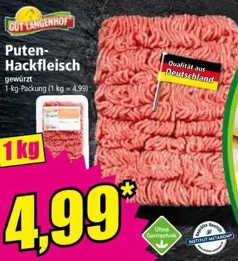 Norma GUT LANGENHOF Puten Hackfleisch 1 kg Angebot