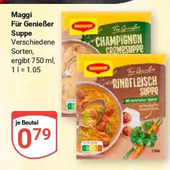 Globus Maggi Für Genießer Suppe je Beutel Angebot