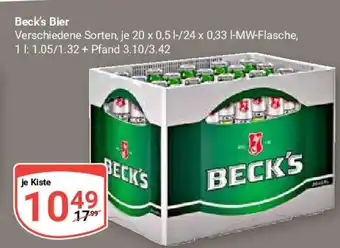 Globus Beck's Bier 20*500/24*330ml Angebot