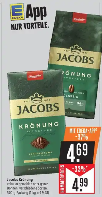 Marktkauf Jacobs Krönung 500 g Packung Angebot