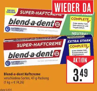 Marktkauf Blend-a-dent Haftcreme 47 g Packung Angebot