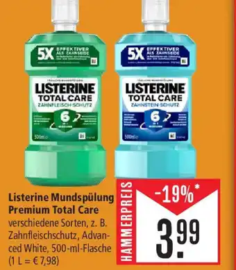 Marktkauf Listerine Mundspülung Premium Total Care 500 ml Flasche Angebot