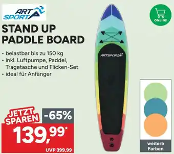 Marktkauf ART SPORT STAND UP PADDLE BOARD Angebot