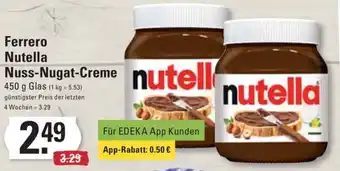 Meyer's Frischemarkt Ferrero Nutella Nuss-Nugat-Creme 450 g Angebot