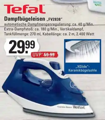 Meyer's Frischemarkt Tefal Dampfbügeleisen „FV2838" Angebot