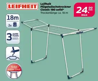 NETTO Leifheit Flügelwäschetrockner Classic 180 solid Angebot