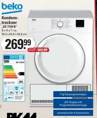 Meyer's Frischemarkt beko Kondenstrockner ,,DC 7130 N" BxHxT: ca. Angebot