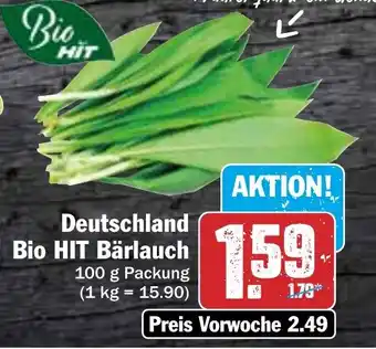 Hit Deutschland Bio HIT Bärlauch 100 g Packung Angebot