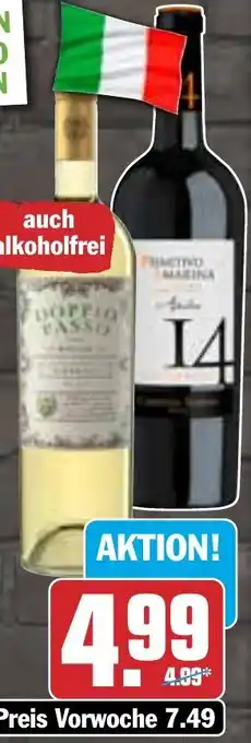 Hit Doppio Passo Primitivo, Grillo, Rosato oder Primitivo di Marina 14, 0,75 L Flasche Angebot