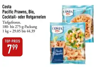 Galeria Markthalle Costa Pacific Prawns, Bio, Cocktail oder Rotgarnelen 180-275 g Packung Angebot